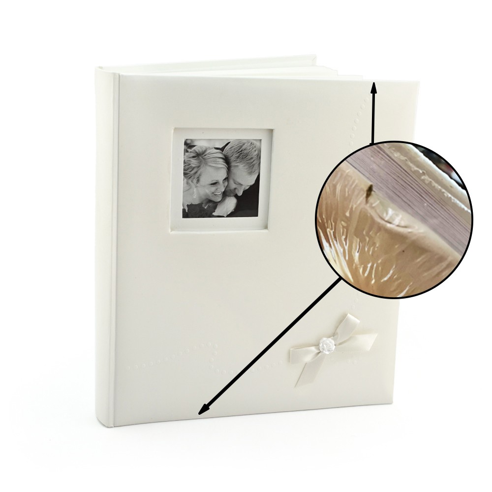 Album foto nuptial Wedding Kiss coperta personalizabila, 60 pagini, 29x32 cm, alb, RESIGILAT - imagine 5
